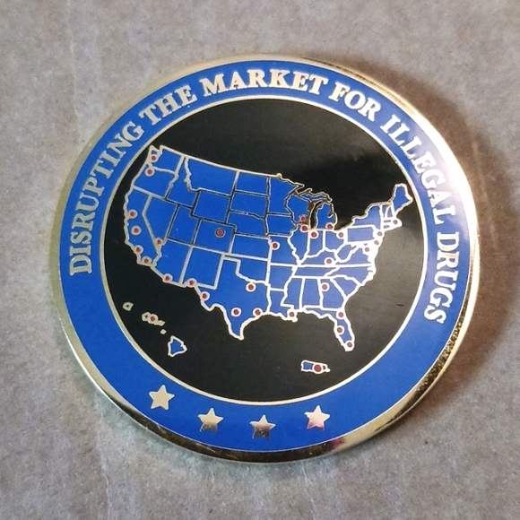 HIDTA High Intensity Drug Trafficking Area Challenge Coin - Picture 2 of 4